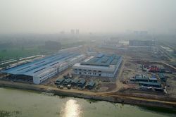 Trên công trường ga đường sắt Cát Linh - Hà Đông