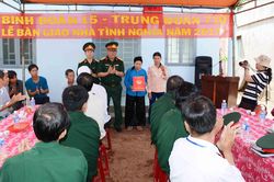 Trung đoàn 710: Khánh thành và bàn giao nhà đoàn kết cho gia đình liệt sĩ