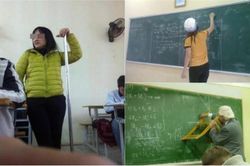 Khóc thét với những 'vũ khí' lạ của thầy cô khi lên lớp