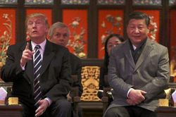 Tổng thống Donald Trump cùng Chủ tịch Tập Cận Bình xem kinh kịch tại Tử Cấm Thành