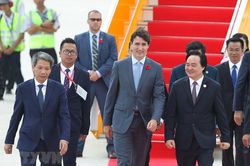 Thủ tướng Canada Justin Trudeau tới Đà Nẵng dự APEC