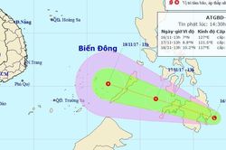 Biển Đông có thể tiếp tục đón áp thấp nhiệt đới