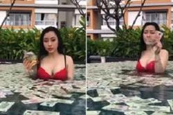 Bức xúc với 'hot girl xăm trổ làm từ thiện' tiếp tục tắm trong tiền và phát ngôn gây sốc