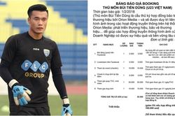 Xung quanh vụ ồn ào về bảng giá quảng cáo của thủ thành Bùi Tiến Dũng: Có những thứ phải rõ ràng