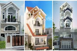 10 mẫu nhà ống mái giật cấp đẹp mê ly