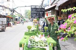 Xe bán trái cây 'độc nhất vô nhị' giữa Sài Gòn