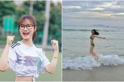 Cựu nữ sinh Học viện Nông nghiệp: Fan girl đội tuyển Arsenal có thân hình nóng bỏng, hút ngàn lượt followers.