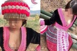 Bực bội vì cô gái mặc trang phục dân tộc gợi cảm quá mức, dân mạng rủ nhau ném đá nhiệt tình