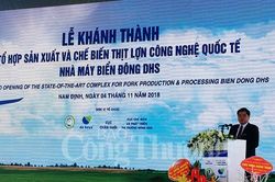 Khánh thành nhà máy giết mổ lớn nhất khu vực miền Bắc