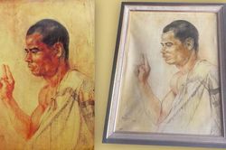 Tranh giả 'Chân dung nhà sư' được rao bán công khai trên mạng với giá 5 triệu đồng