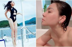 Bà mẹ một con Thu Minh 'gây sốt' với tạo hình quyến rũ trong bồn tắm khoe vòng một gợi cảm như gái 20