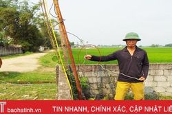Tiềm ẩn tai nạn về điện từ các giếng làng ở Đức Dũng