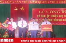 Xã Thọ Lập đón Bằng công nhận xã đạt chuẩn nông thôn mới