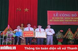 Xã Xuân Phú đón nhận Quyết định công nhận xã đạt chuẩn nông thôn mới