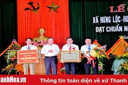 Xã Hưng Lộc đón nhận Quyết định công nhận xã đạt chuẩn nông thôn mới