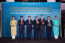 Thủ tướng dự lễ kỷ niệm 15 năm đường bay thẳng Việt-Nga