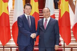 Hình ảnh: Thủ tướng Nguyễn Xuân Phúc đón, hội đàm với Thủ tướng Italy