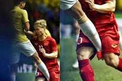 Báo Thái Lan: 'Cầu thủ đá vào háng Công Phượng phải nhận thẻ đỏ'