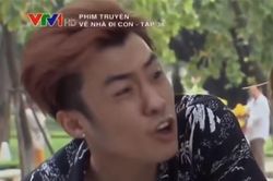 Vương Anh bị 'ném đá' trong cảnh quay bộ phim 'Về nhà đi con'