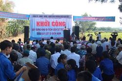 Khởi công xây dựng Khu Di tích Trận đánh của bảy liệt sĩ Điện Nam
