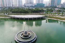 Trả lại vẻ đẹp cho Công viên hồ điều hòa Nhân Chính
