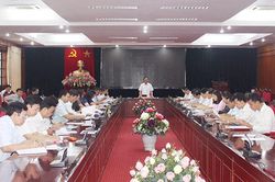 Họp Ban Chỉ đạo 595 và Tổ công tác 836 tỉnh ủy