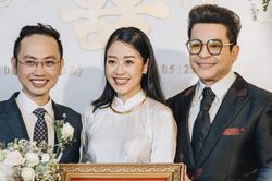 Thanh Bạch dự đám hỏi của MC Phí Linh ở Hà Nội