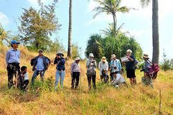 Cắm bảng chỉ dẫn 4 tuyến du lịch thuộc Công viên địa chất Lý Sơn- Sa Huỳnh