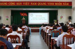 Các thành viên Ban chỉ đạo thực hiện nhiệm vụ được phân công trong kỳ thi tốt nghiệp THPT năm 2019