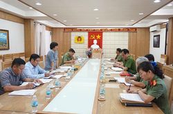 Kiểm tra việc thi hành Điều lệ Đảng tại Đảng ủy Công an tỉnh Khánh Hòa