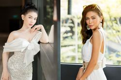 Mâu Thủy khoe da nâu chân dài, Sĩ Thanh cầm túi hơn 300 triệu đồng đi sự kiện