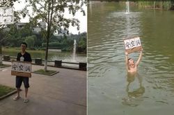 Phòng kí túc xá quá nóng, nam sinh nhảy xuống hồ đòi nhà trường lắp điều hòa