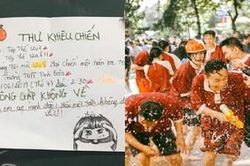 'Đại chiến' bong bóng nước của học sinh THPT Tịnh Biên, gay cấn hấp dẫn đến độ có cả 'thư khiêu chiến', 'lệnh tồng quân'