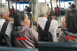 Cụ ông thủ thỉ bên tai cụ bà trên xe buýt 'còn sức khỏe tôi không ngại làm bất cứ việc gì cho bà vừa lòng' khiến CĐM xuýt xoa