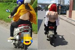 Ảnh phản cảm tuần qua: Trời nóng bức chị em vô tư 'thả rông' từ nhà ra phố