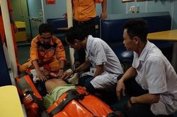 Cứu kịp thời thuyền viên bị tai biến tại vùng biển quần đảo Hoàng Sa