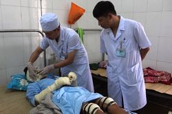 Thanh Hóa: Nổ bình ga trong đám tang, nhiều người bỏng nặng