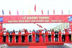 Khánh thành Nhà máy điện mặt trời Phước Hữu