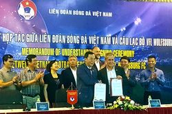 Câu lạc bộ Đức VFL Wolfsburg hợp tác với bóng đá Việt Nam