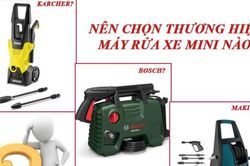 Thương hiệu máy rửa xe mini nào được lựa chọn nhiều nhất hiện nay?
