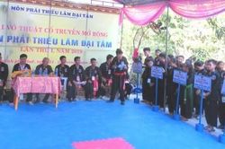 Thể thao Thể thao trong nước Khai mạc Giải võ thuật cổ truyền mở rộng môn phái Thiếu lâm Đại Tâm lần thứ nhất