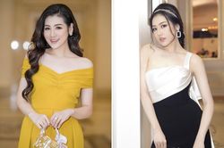 Á hậu Tú Anh khoe vai trần gợi cảm gây xao xuyến