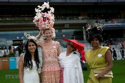 Ngắm nhìn những chiếc mũ độc đáo tại lễ hội đua ngựa Royal Ascot