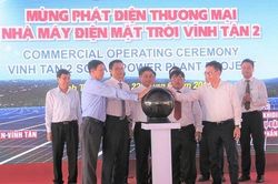 Nhà máy Điện Mặt trời Vĩnh Tân 2 chính thức vận hành