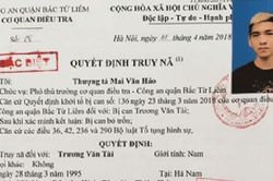 Truy nã đối tượng giết người do mâu thuẫn khi ăn uống