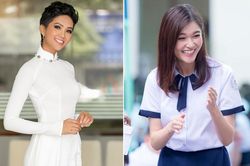 Các hoa hậu, á hậu đăng ảnh áo dài, chúc sĩ tử thi tốt