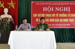 Đối thoại về công tác đảm bảo ANTT