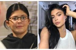 Mặt mộc ra phố Kylie Jenner gây choáng với mặt tròn xoe và đôi môi mỏng quẹt