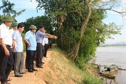 Chủ tịch UBND tỉnh Bùi Văn Quang kiểm tra công tác phòng chống lụt bão trên địa bàn tỉnh