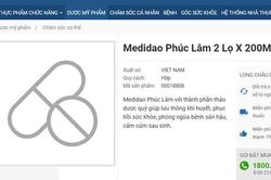 Thổi phồng công dụng như thần dược, mỹ phẩm Medidao Phúc Lâm bị thu hồi